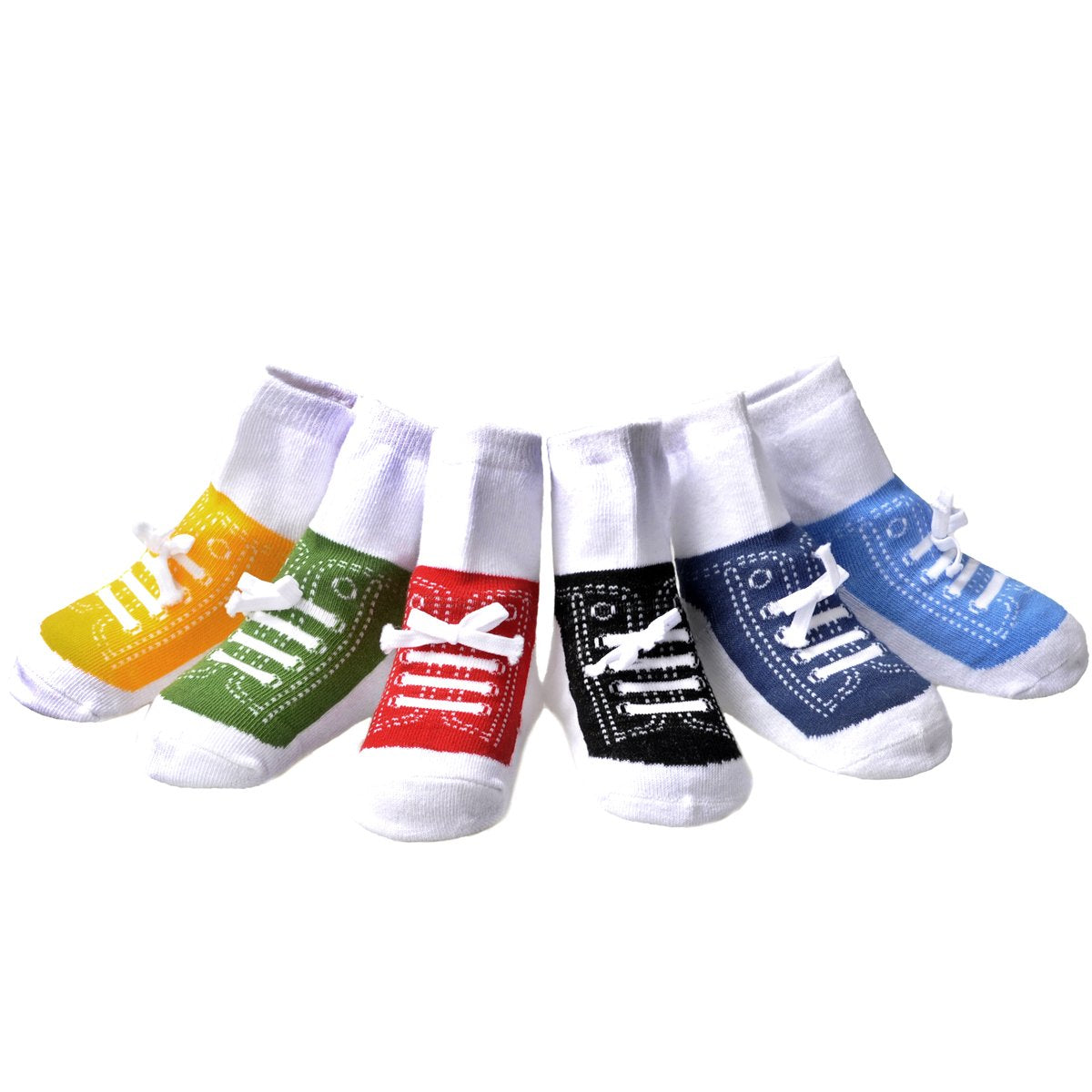 EPEIUS Unisex Baby Girls Boys Non-Slip Socks (Set of 6)
