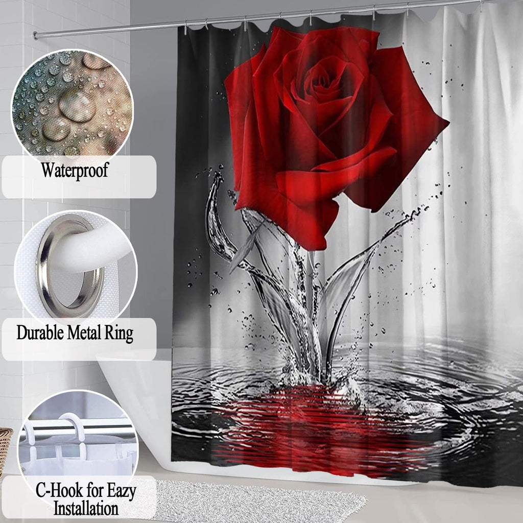 African American Shower Curtain Sets for Bathroom, Black Praying King Bathroom Sets with Waterproof Shower Curtain and Non-Slip Rugs Toilet Lid Cover Bath Mat, Cool Unique Man Bathroom Decor Sets