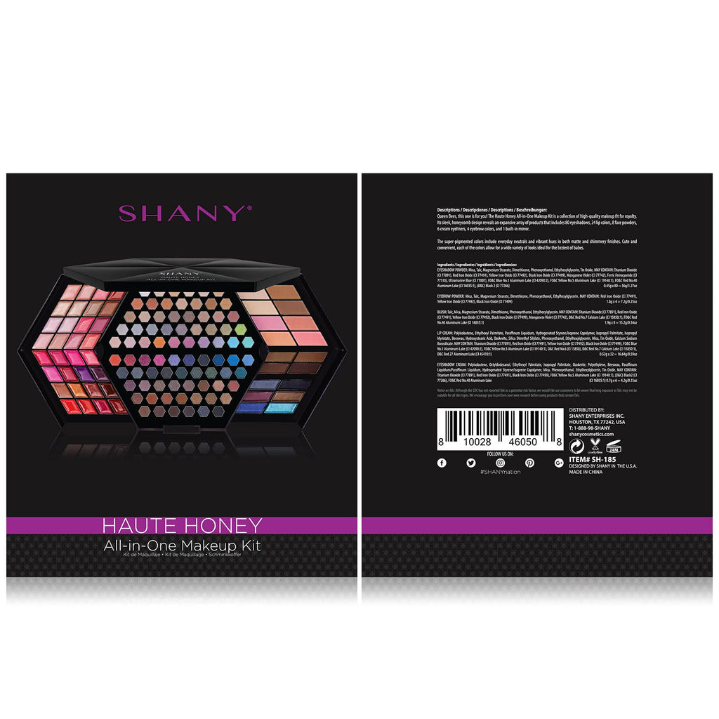 SHANY Elevated Essentials Makeup Set - All-in-One Makeup Kit with 72 Eyeshadows, 28 Lip Colors, 18 Gel Eyeliners, 10 Blushes, 1 Eye Primer, and 1 Cream Concealer