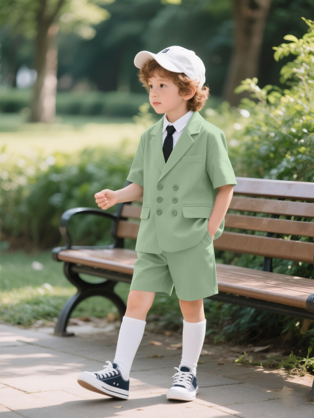Short Suits for Boys Kid 6 Pieces Summer Tuxedo Formal Suit Beach Wedding Outfit for Teens Jacket Vest Shorts Pants Set