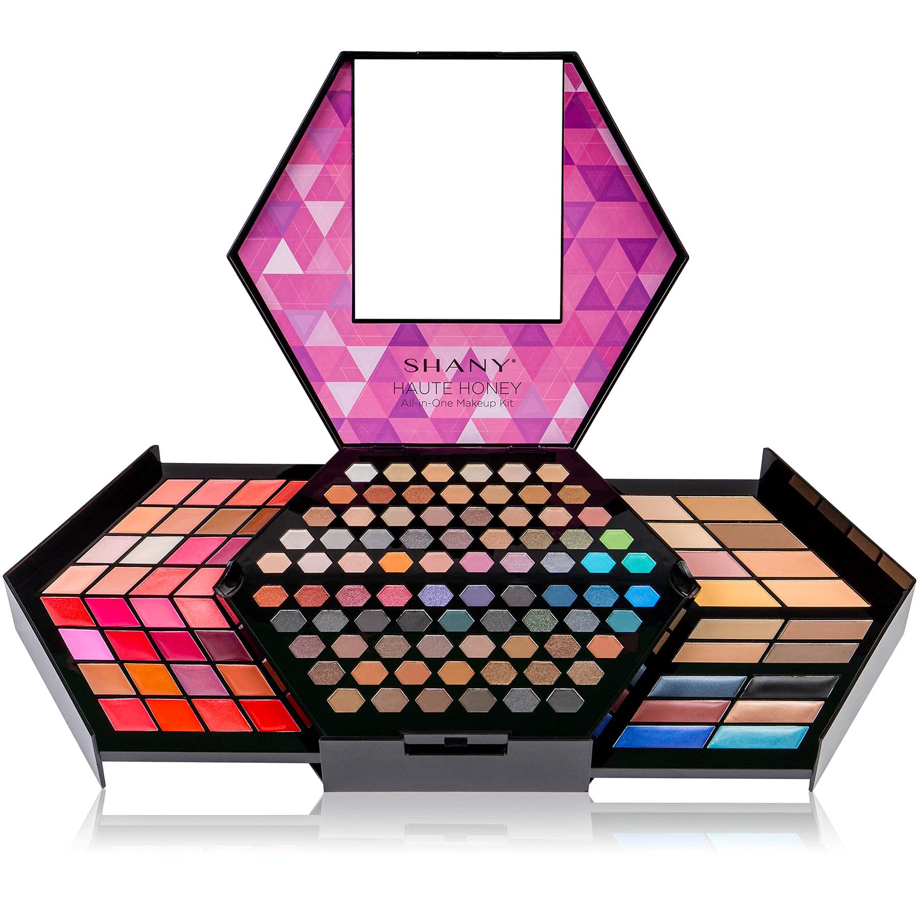 SHANY Elevated Essentials Makeup Set - All-in-One Makeup Kit with 72 Eyeshadows, 28 Lip Colors, 18 Gel Eyeliners, 10 Blushes, 1 Eye Primer, and 1 Cream Concealer