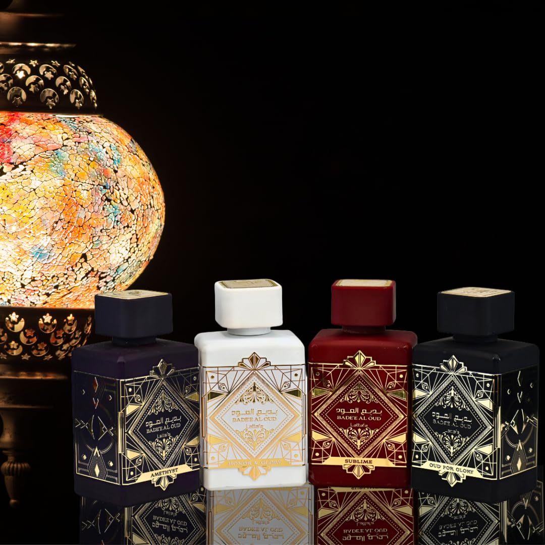Lattafa Perfumes Bade'e Al Oud, Oud for Glory for Unisex Eau de Parfum Spray, 3.4 Ounce