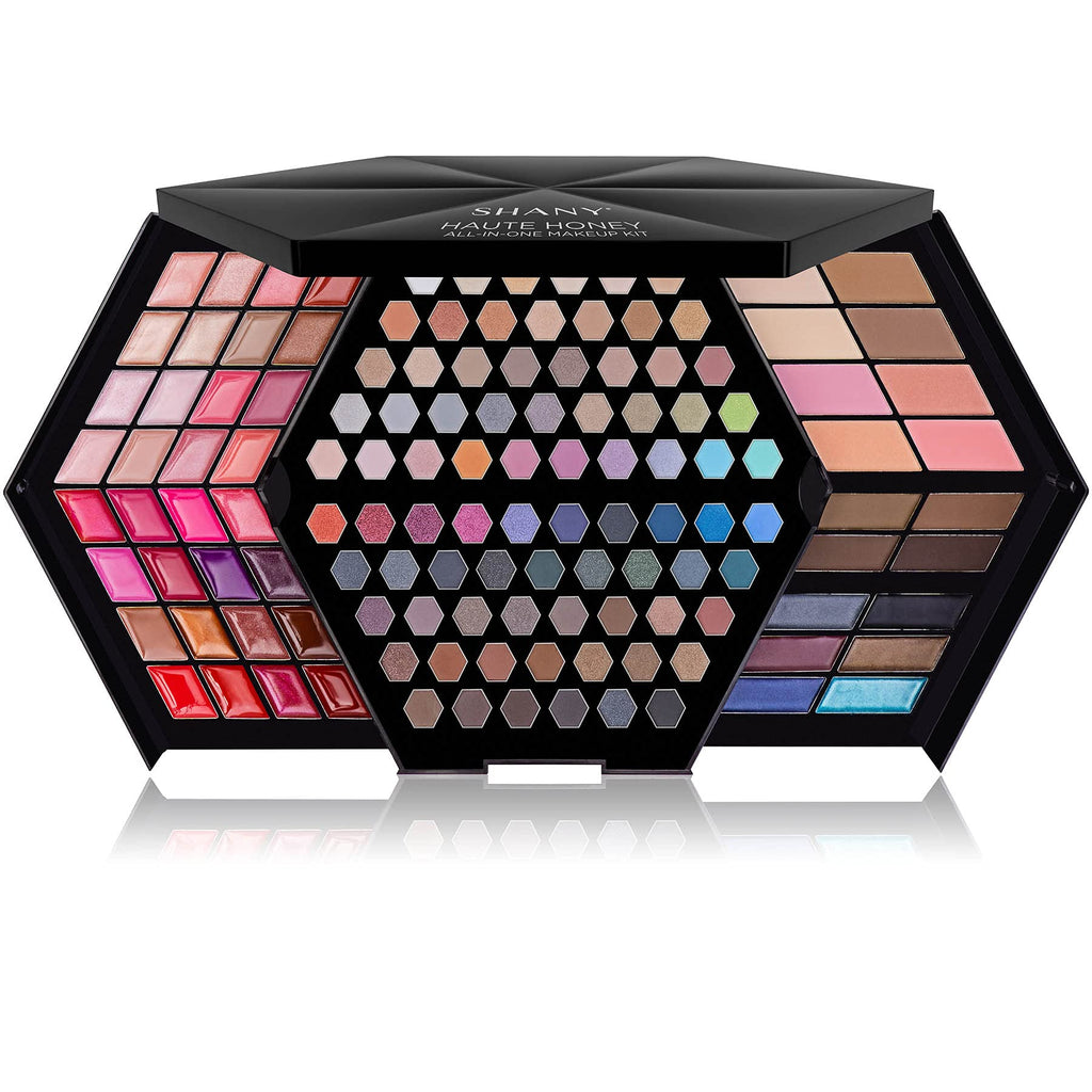 SHANY Elevated Essentials Makeup Set - All-in-One Makeup Kit with 72 Eyeshadows, 28 Lip Colors, 18 Gel Eyeliners, 10 Blushes, 1 Eye Primer, and 1 Cream Concealer