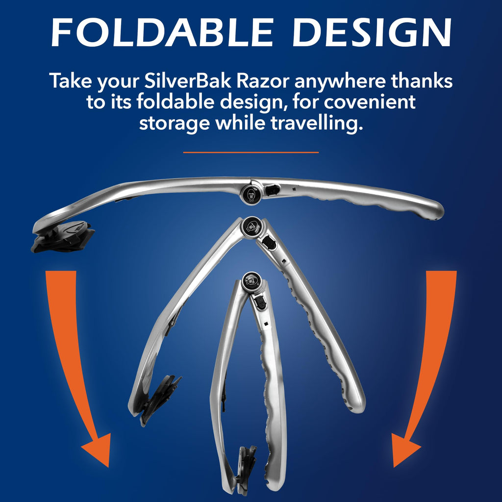 baKblade 2.0 PLUS - Back Shaver for Men (DIY), Ergonomic Handle, Shave Wet or Dry (Extra Blades Included)