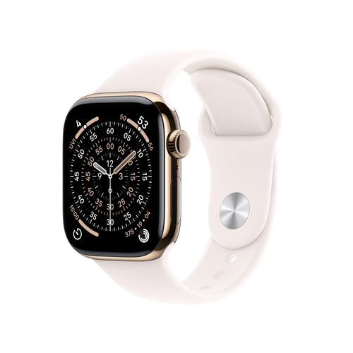 Apple Watch Series 11 [GPS + Cellular 42mm] Smartwatch with Rose Gold Aluminum Case w Light Blush Sport Band - S/M. Sleep Score, Fitness Tracker, Health Monitoring, Always-On Display, Water Resistant