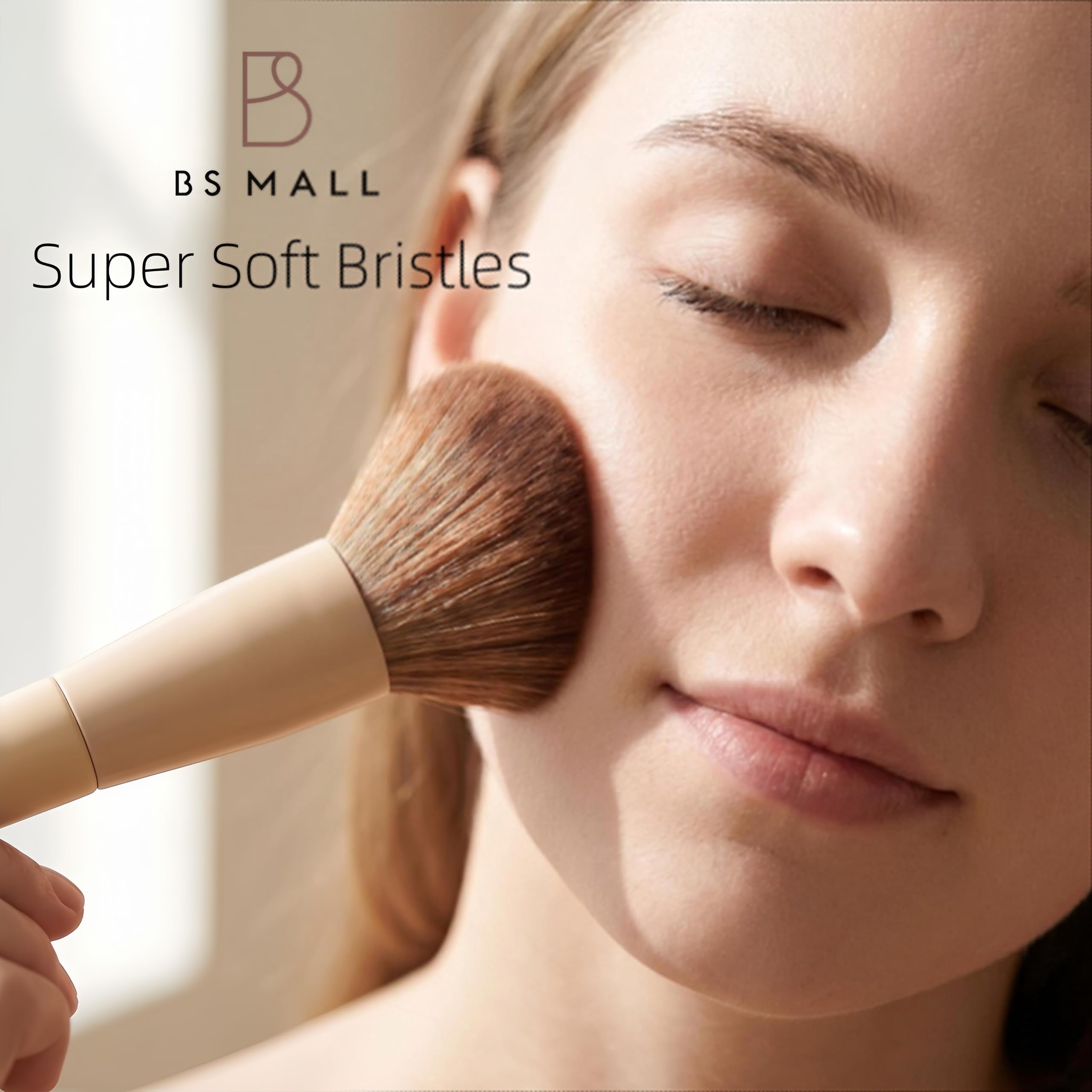 BS-MALL Makeup Brush Set 18 Pcs Professional Foundation Powder Concealers Eyeshadow Blush Synthetic Makeup Brushes with Labeled instruction Black Case Upgraded Version