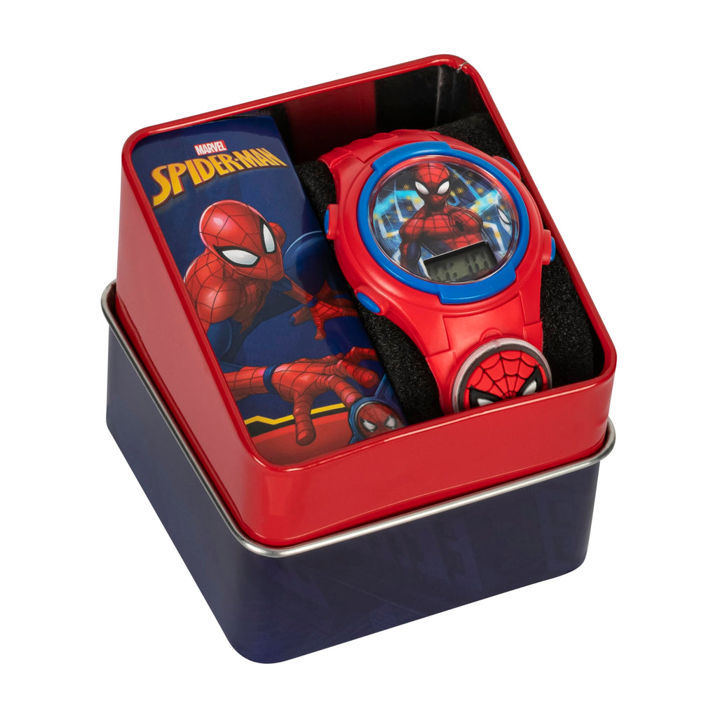 Marvel Spider-Man Kids Watches – Digital Display, Interactive Features, Adjustable Strap, Vibrant Spider-Man Graphics, Durable for Active Kids