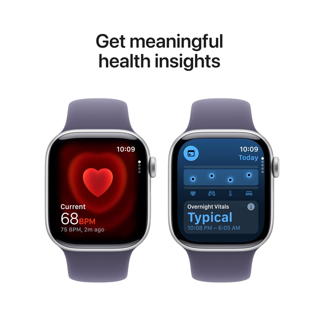 Apple Watch Series 11 [GPS + Cellular 42mm] Smartwatch with Rose Gold Aluminum Case w Light Blush Sport Band - S/M. Sleep Score, Fitness Tracker, Health Monitoring, Always-On Display, Water Resistant