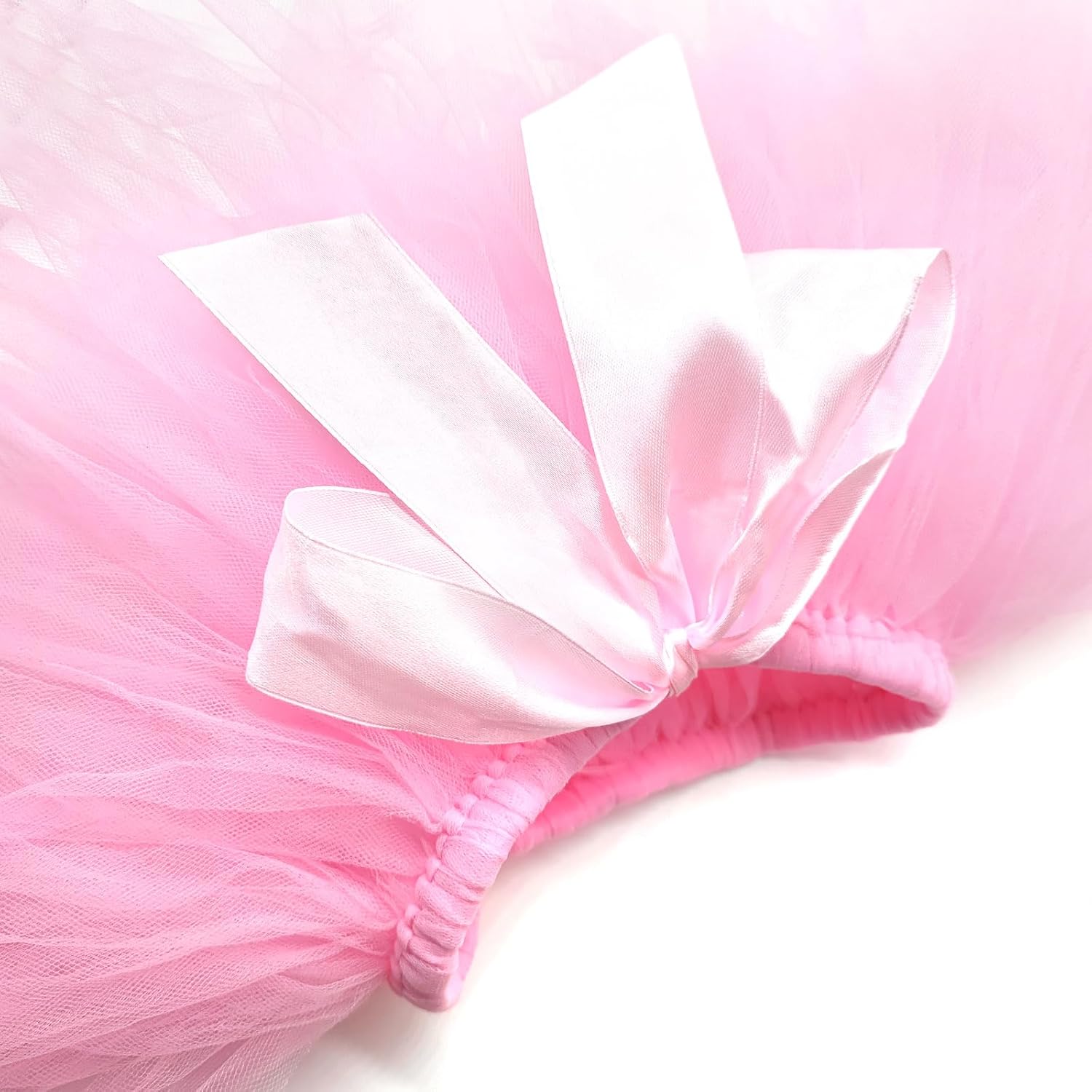 Medsuo Newborn Baby Tutu Skirt and Flower Headband for Photography Prop Outfits 0-4 Month (Pink)