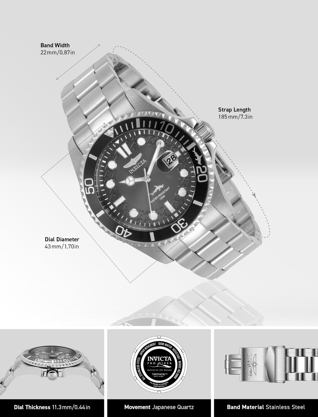 Invicta Men's Pro Diver Quartz Watch