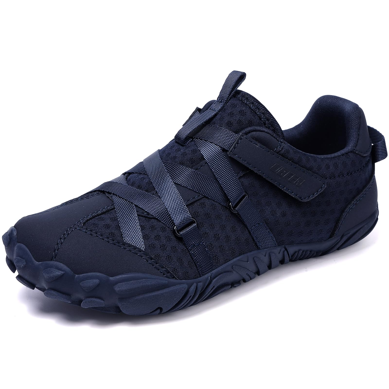 UBFEN Kids Barefoot Shoes Zero Drop Minimalist Sneakers Boys Girls - Lightweight Wide Toe Box Running School Shoes with Hook Loop