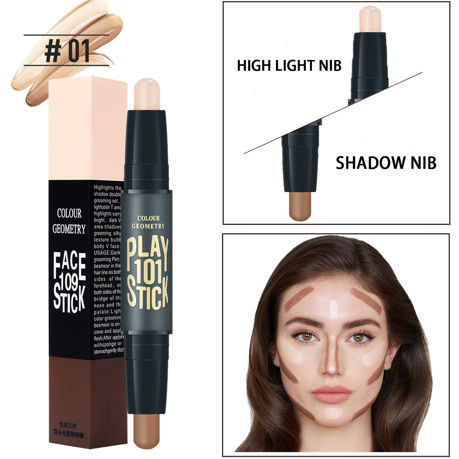All in One Makeup Kit for Women Full Kit, Makeup Set 12 Colors Eyeshadow, Foundation & Primer, Lipsticks, Eyeliner, Mascara, Contour Stick, Brow Soap, Brush & Sponge, Make Up Gift Set for Women, Teens