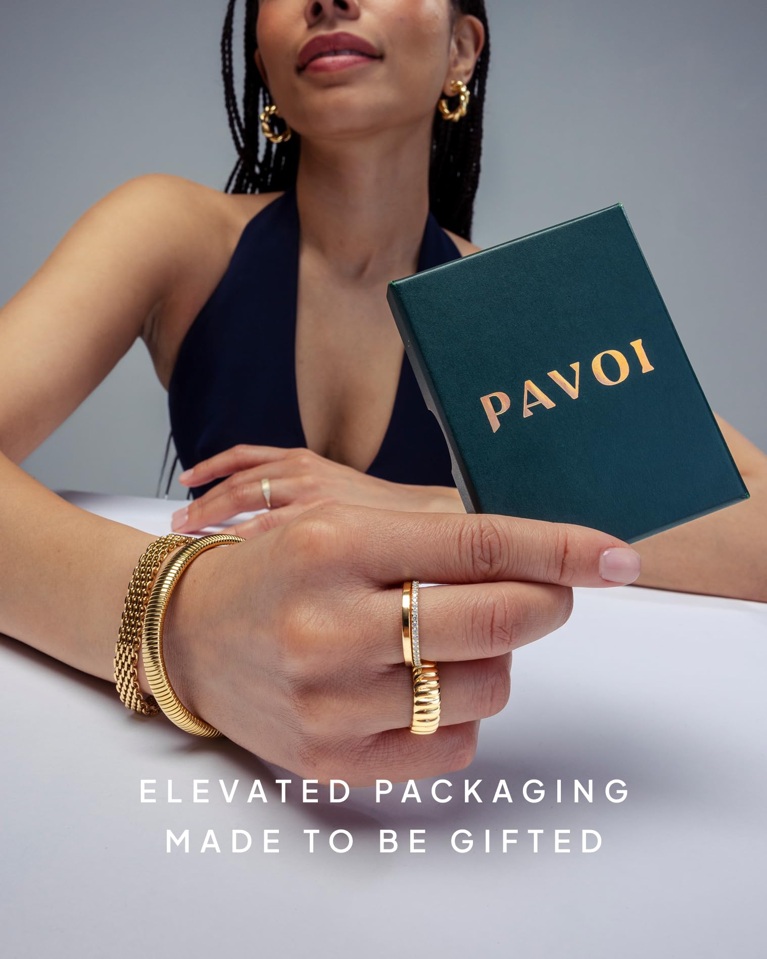 PAVOI 14K Gold Plated Engagement Rings for Women | Promise Wedding Band | 1.50CT - 3CT Cushion Cut Round Oval Cubic Zirconia Engagement Ring
