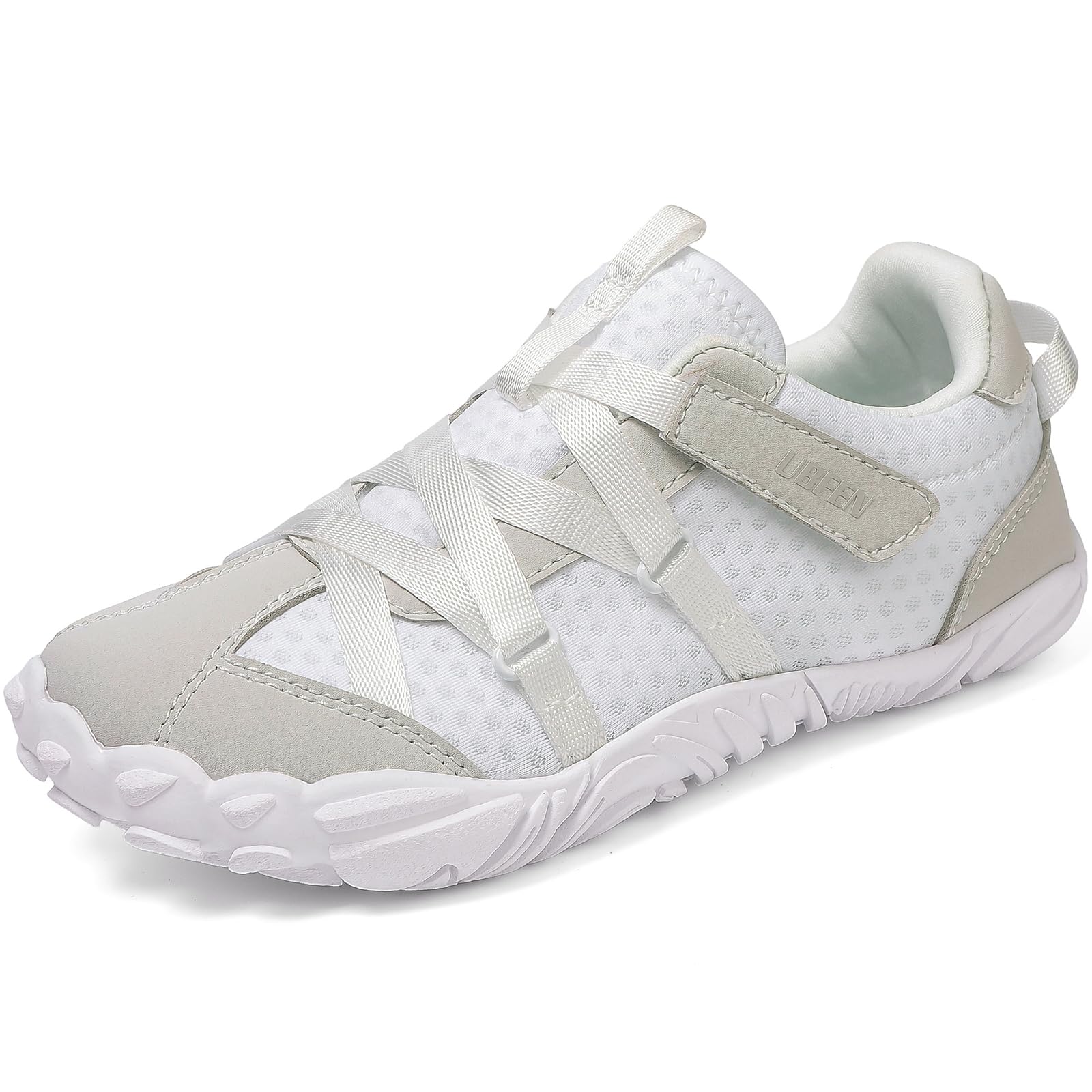 UBFEN Kids Barefoot Shoes Zero Drop Minimalist Sneakers Boys Girls - Lightweight Wide Toe Box Running School Shoes with Hook Loop