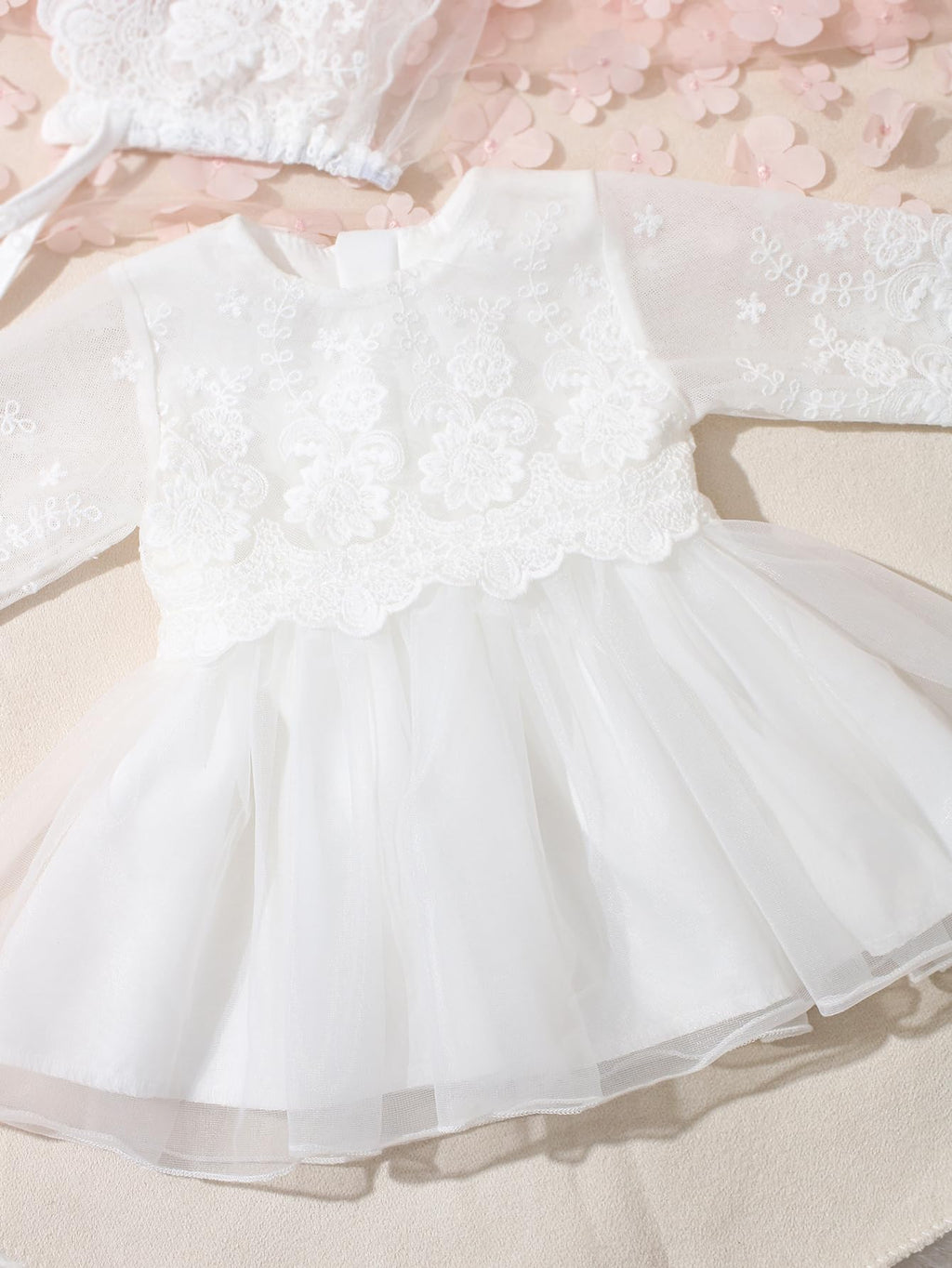 Ylsteed Newborn Photography Outfits Girls Newborn Photography Props Baby Girls Lace Romper with Tulle Skirt Infant Photo shoot Outfits Photo Props