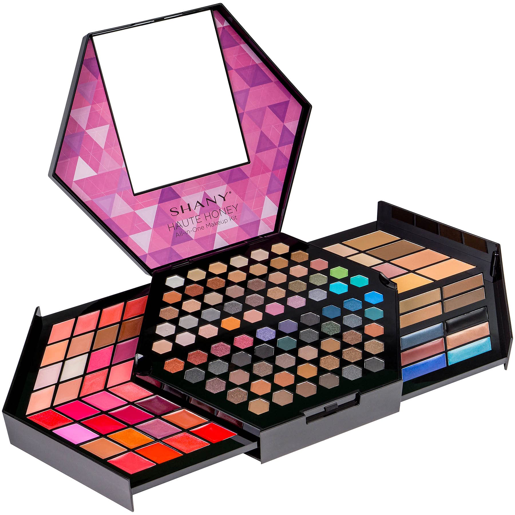SHANY Elevated Essentials Makeup Set - All-in-One Makeup Kit with 72 Eyeshadows, 28 Lip Colors, 18 Gel Eyeliners, 10 Blushes, 1 Eye Primer, and 1 Cream Concealer
