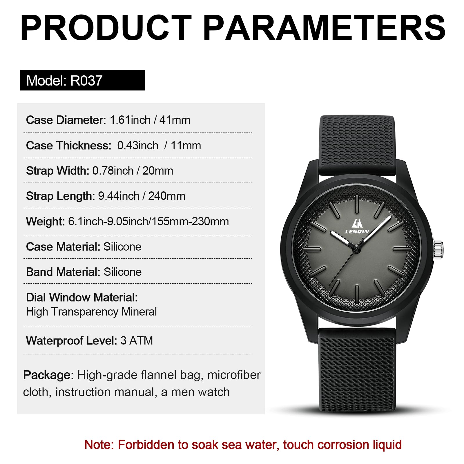 LN LENQIN Mens Watches Waterproof Stainless Steel Watch for Men Analog Quartz Fashion Business Designer Wristwatch