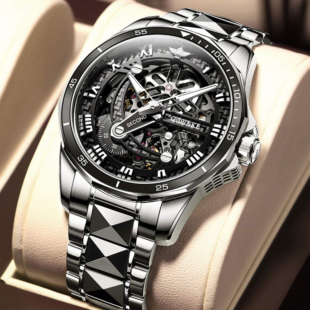 OLEVS Watches Men Waterproof Luxury Big Face Mens Watch Stainless Steel Quartz Analog Dress Watches for Men Luminous Multifunction Man Watch Relojes De Hombre