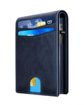 2026 Wallet for Men - RFID Blocking [Functional & Practical] Bifold Slim Minimalist Credit Card Holder Pop Up Wallet Metal Case with Cash Slot, Front Pocket with ID Window, Gift Boxed (Carbon Fiber)