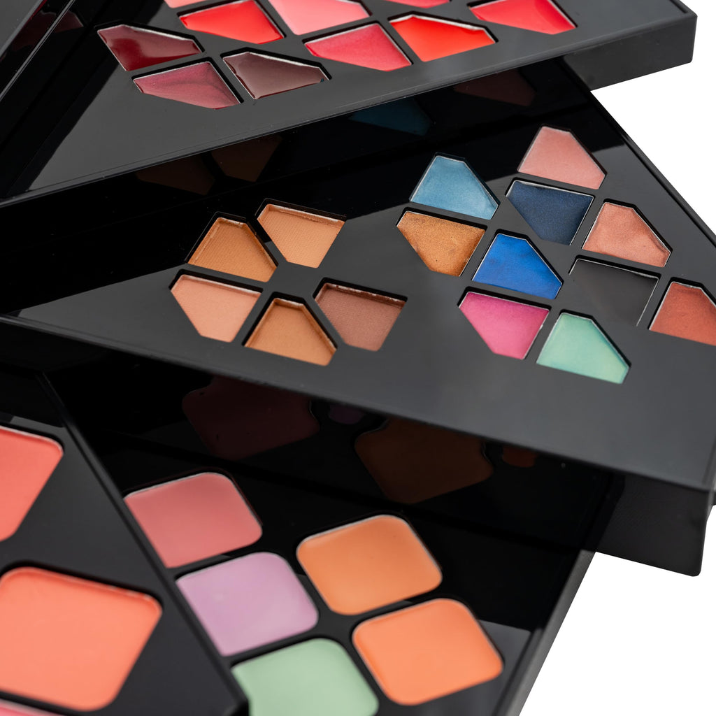 SHANY Elevated Essentials Makeup Set - All-in-One Makeup Kit with 72 Eyeshadows, 28 Lip Colors, 18 Gel Eyeliners, 10 Blushes, 1 Eye Primer, and 1 Cream Concealer