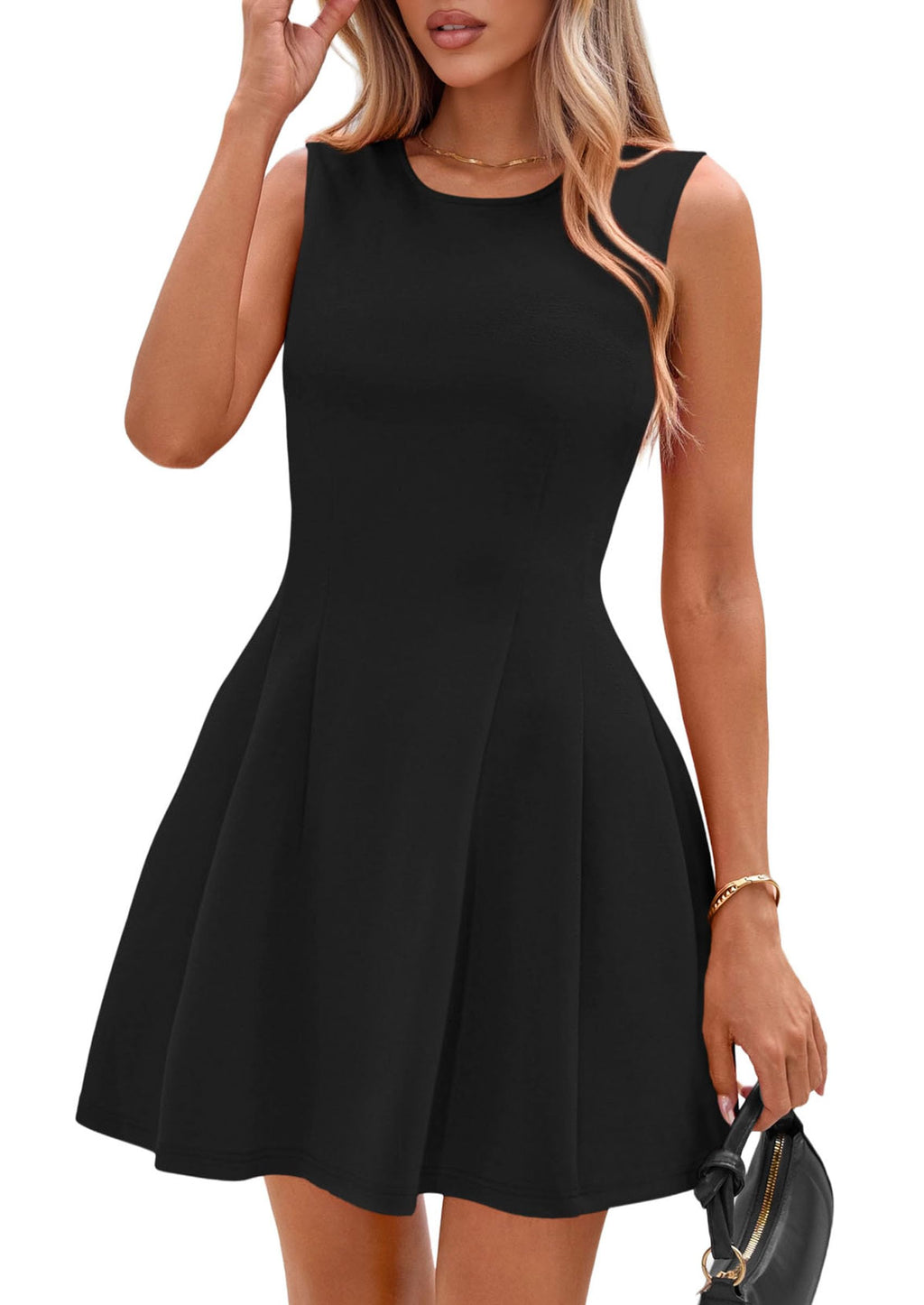 PRETTYGARDEN Summer Dresses for Women 2026 Elegant Classy Spring A Line Business Casual Work Graduation Cocktail Short Dress