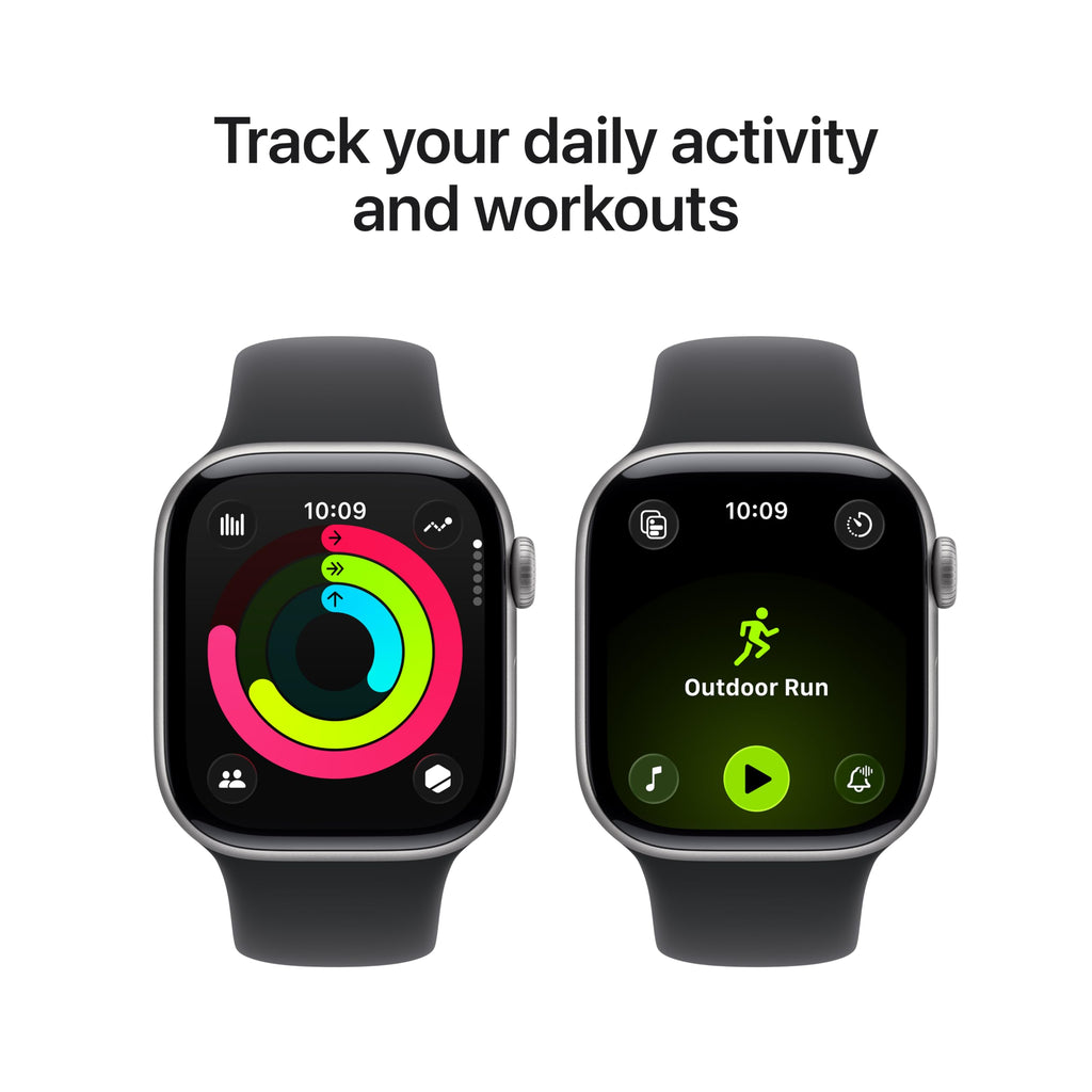 Apple Watch Series 11 [GPS + Cellular 42mm] Smartwatch with Rose Gold Aluminum Case w Light Blush Sport Band - S/M. Sleep Score, Fitness Tracker, Health Monitoring, Always-On Display, Water Resistant
