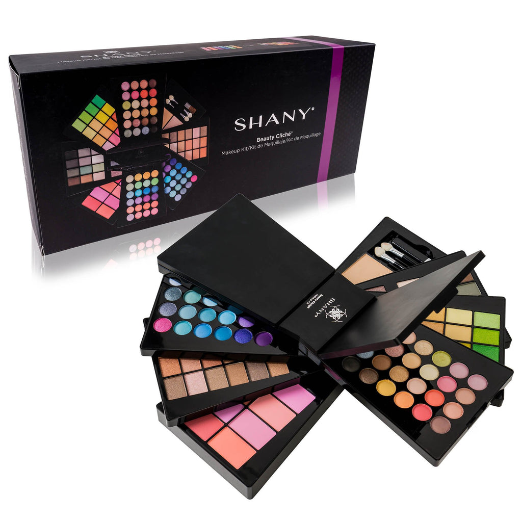 SHANY Elevated Essentials Makeup Set - All-in-One Makeup Kit with 72 Eyeshadows, 28 Lip Colors, 18 Gel Eyeliners, 10 Blushes, 1 Eye Primer, and 1 Cream Concealer
