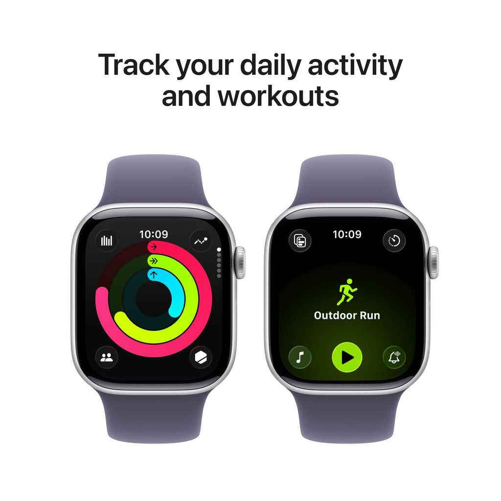 Apple Watch Series 11 [GPS + Cellular 42mm] Smartwatch with Rose Gold Aluminum Case w Light Blush Sport Band - S/M. Sleep Score, Fitness Tracker, Health Monitoring, Always-On Display, Water Resistant