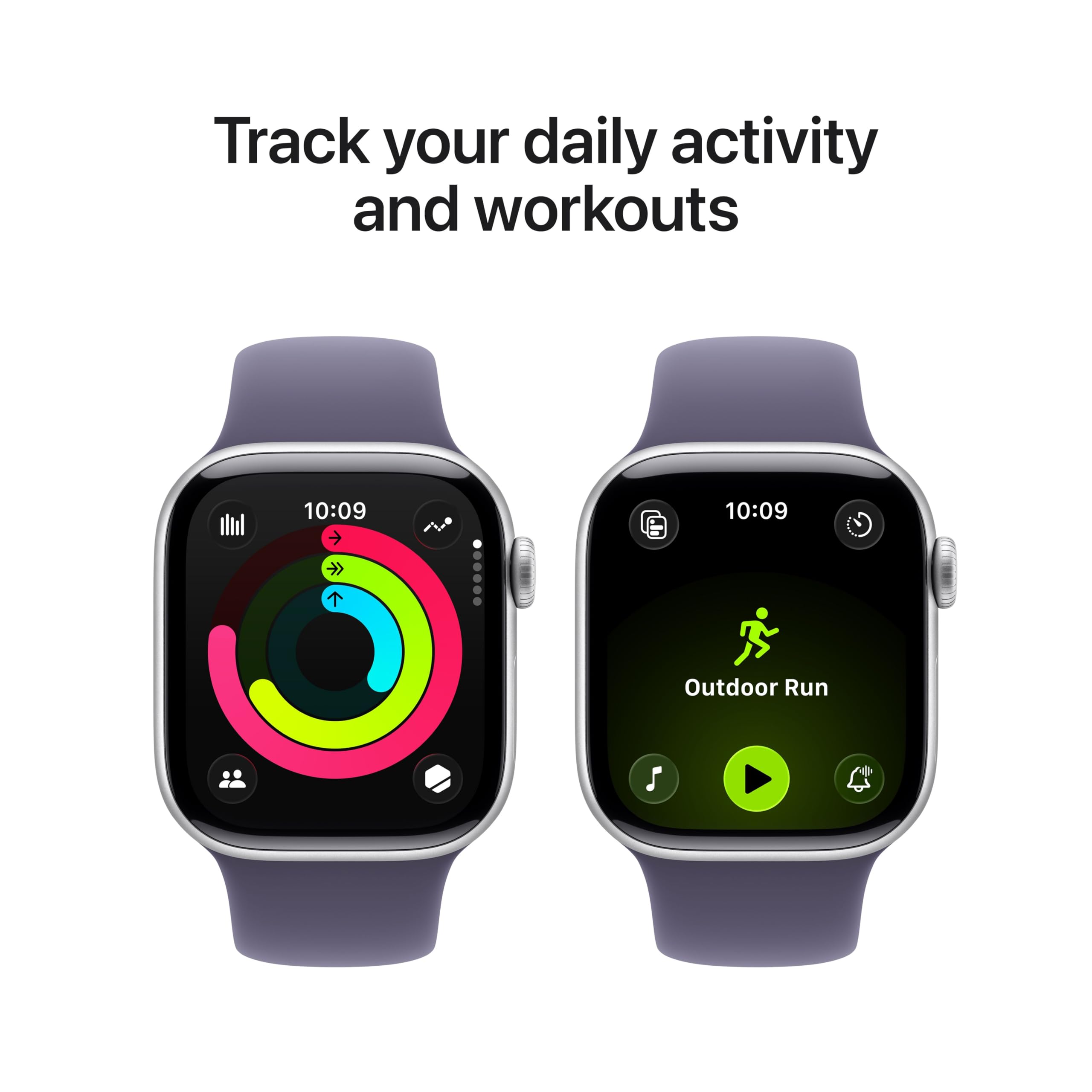 Apple Watch Series 11 [GPS + Cellular 42mm] Smartwatch with Rose Gold Aluminum Case w Light Blush Sport Band - S/M. Sleep Score, Fitness Tracker, Health Monitoring, Always-On Display, Water Resistant