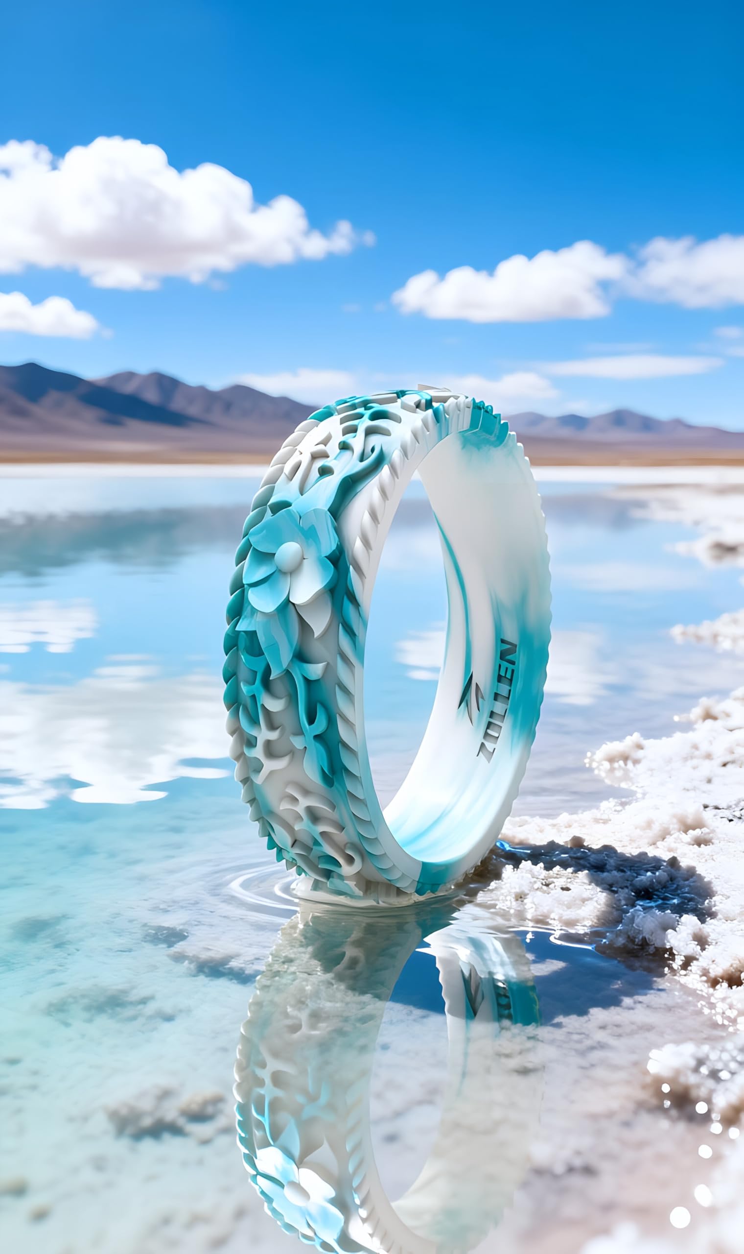 Silicone Wedding Rings for Women 1/4/7 Packs -Stackable Silicone Rubber Wedding Bands - Innovative Flower & Vine Collection