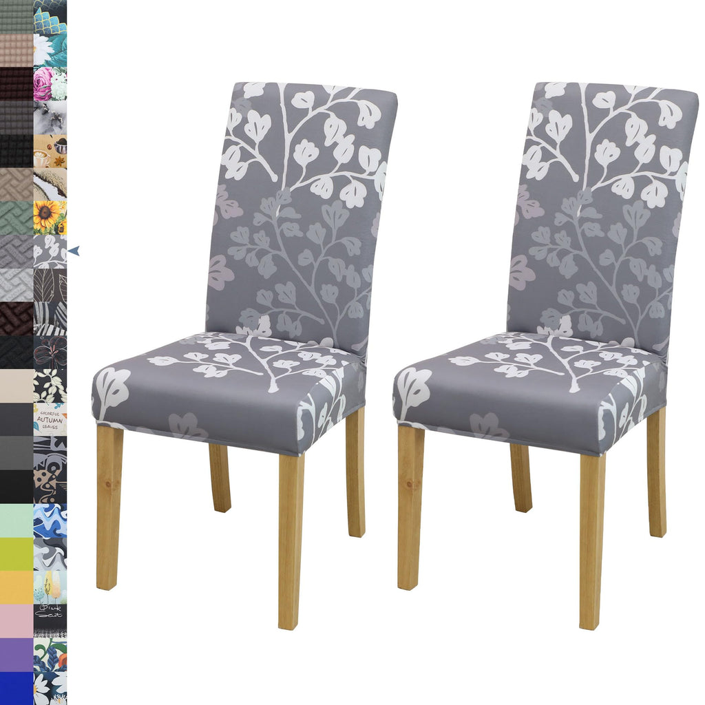 BIETYONE Stretch Dining Chair Covers Set of 6, Soft Removable Washable Kitchen Parsons Chair Slipcovers, High Elastic Seat Protector for Home Hotel Banquet