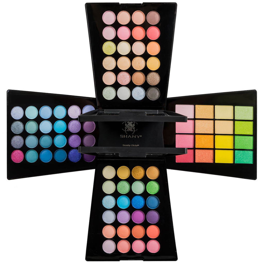 SHANY Elevated Essentials Makeup Set - All-in-One Makeup Kit with 72 Eyeshadows, 28 Lip Colors, 18 Gel Eyeliners, 10 Blushes, 1 Eye Primer, and 1 Cream Concealer