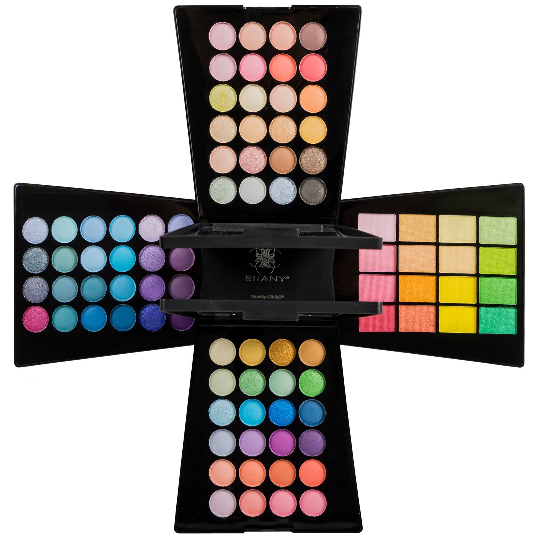 SHANY Elevated Essentials Makeup Set - All-in-One Makeup Kit with 72 Eyeshadows, 28 Lip Colors, 18 Gel Eyeliners, 10 Blushes, 1 Eye Primer, and 1 Cream Concealer
