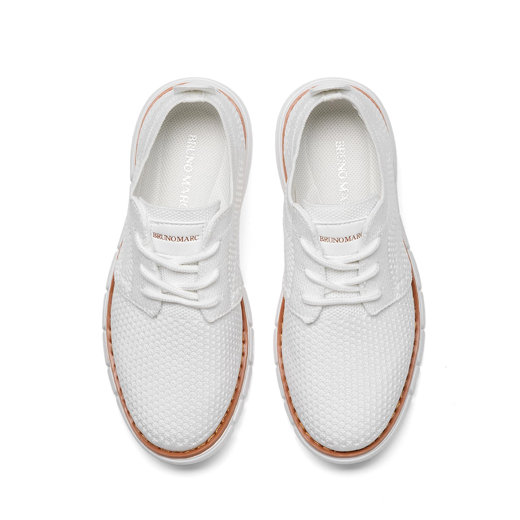 Bruno Marc Boy's Mesh Sneakers Oxfords Casual Dress Lace-Up Lightweight Walking Shoes
