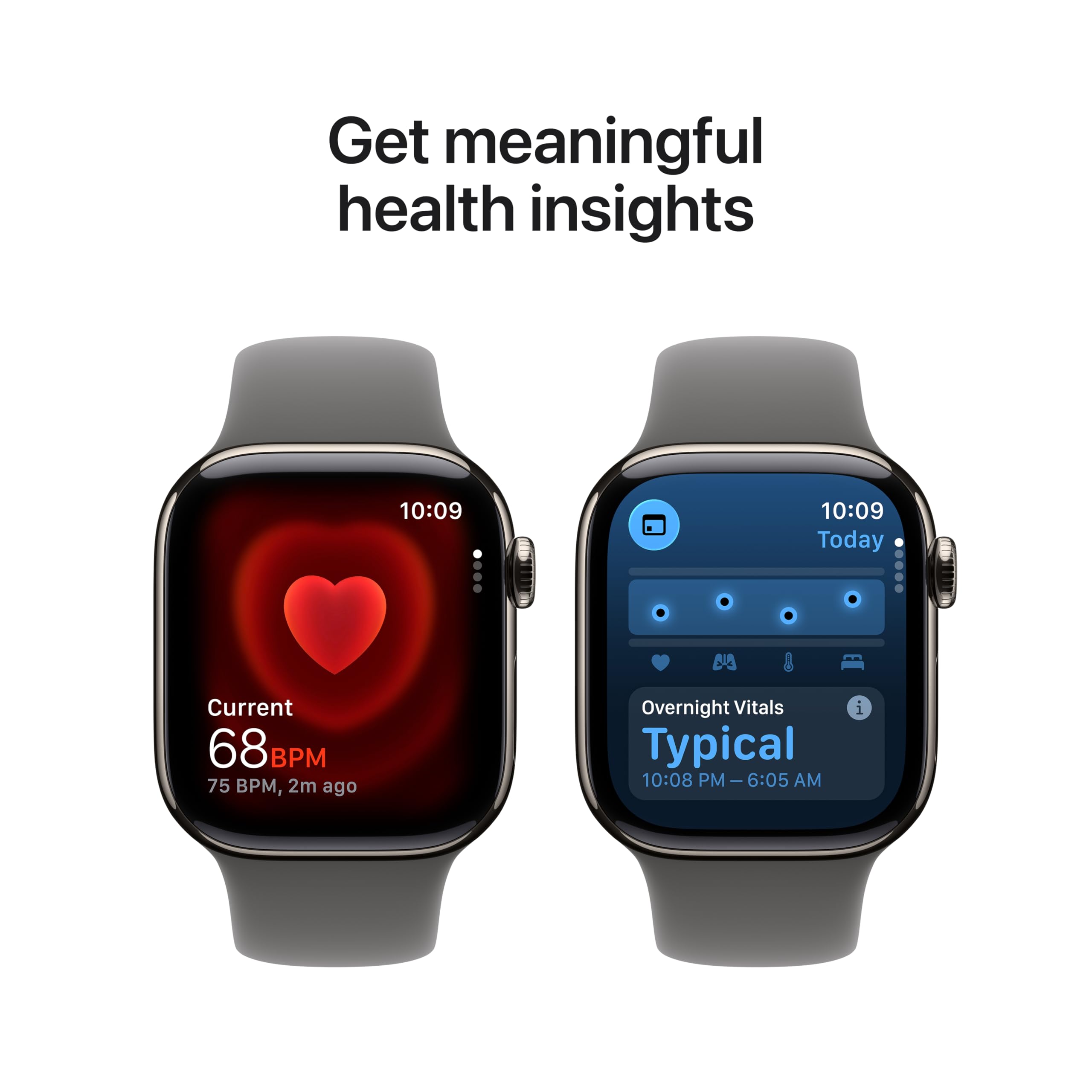 Apple Watch Series 11 [GPS + Cellular 42mm] Smartwatch with Rose Gold Aluminum Case w Light Blush Sport Band - S/M. Sleep Score, Fitness Tracker, Health Monitoring, Always-On Display, Water Resistant