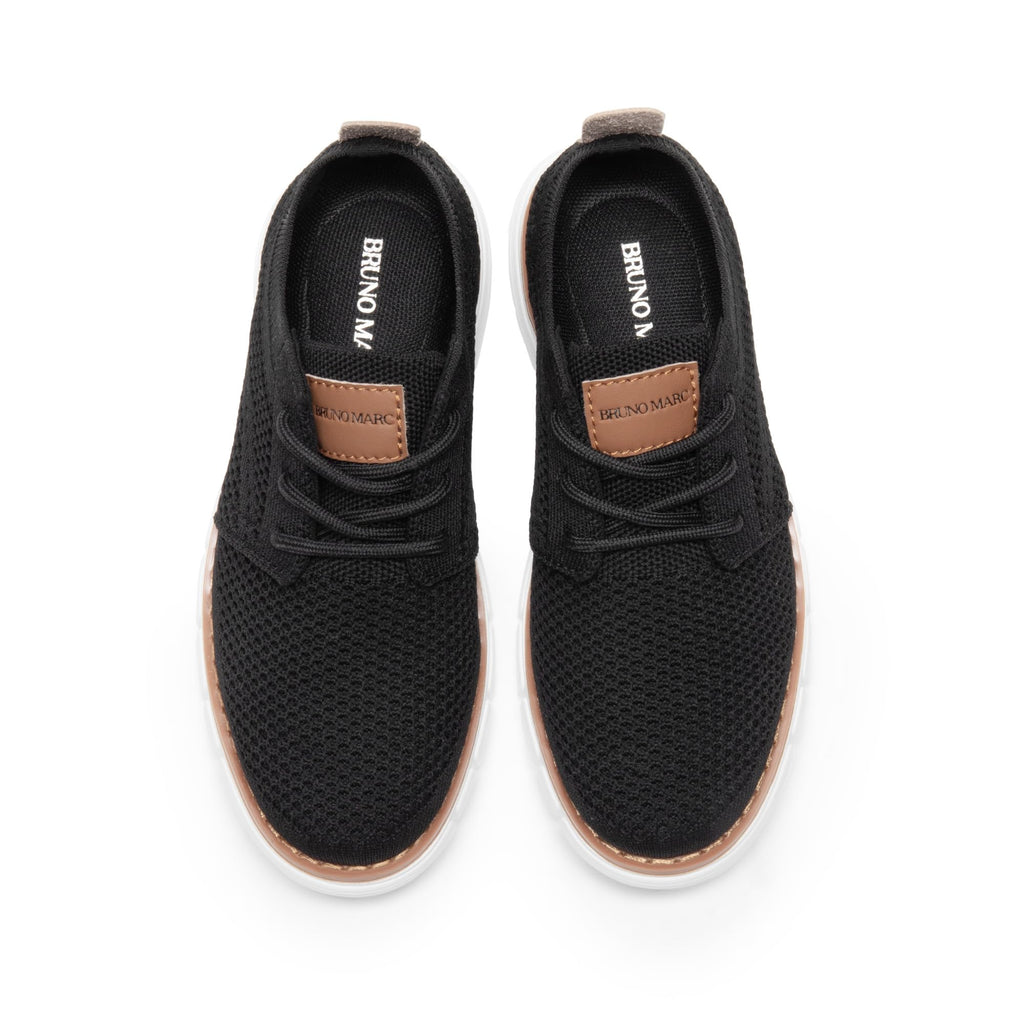 Bruno Marc Boy's Mesh Sneakers Oxfords Casual Dress Lace-Up Lightweight Walking Shoes