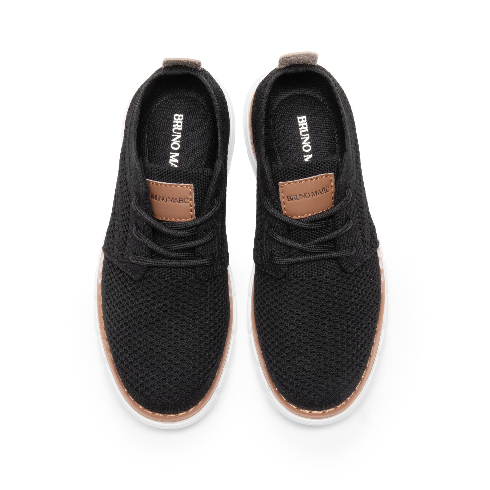 Bruno Marc Boy's Mesh Sneakers Oxfords Casual Dress Lace-Up Lightweight Walking Shoes