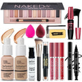 All in One Makeup Kit for Women Full Kit, Makeup Set 12 Colors Eyeshadow, Foundation & Primer, Lipsticks, Eyeliner, Mascara, Contour Stick, Brow Soap, Brush & Sponge, Make Up Gift Set for Women, Teens