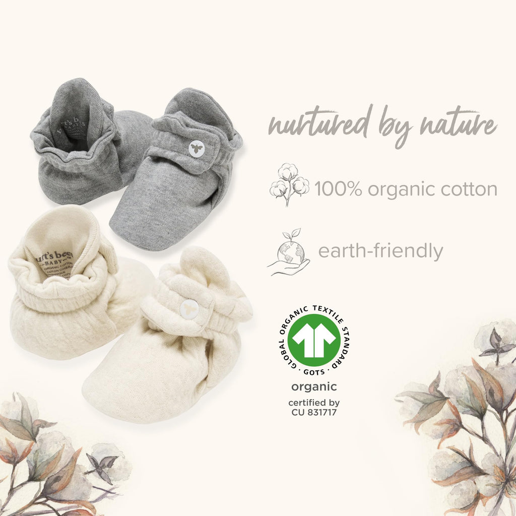 Burt's Bees Baby Unisex Baby Booties