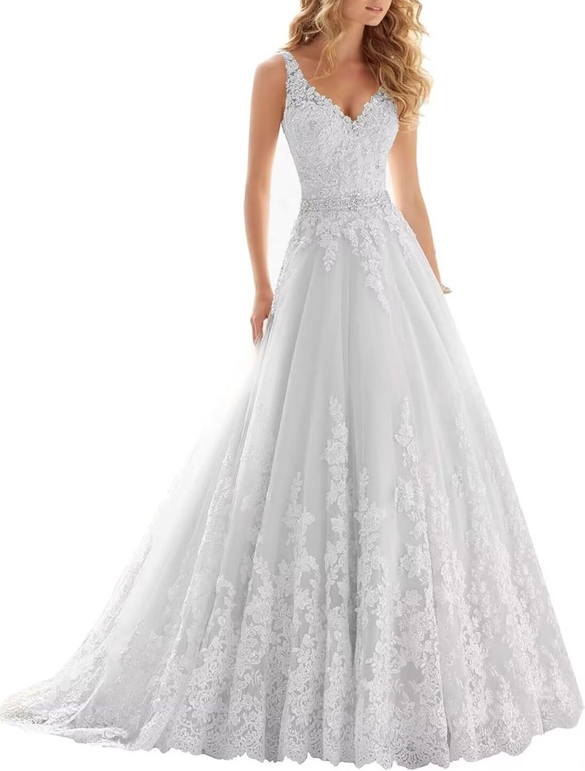 Wedding Dress for Bride Lace Appliques Mermaid Boho Beach Bridal Gowns BOF44
