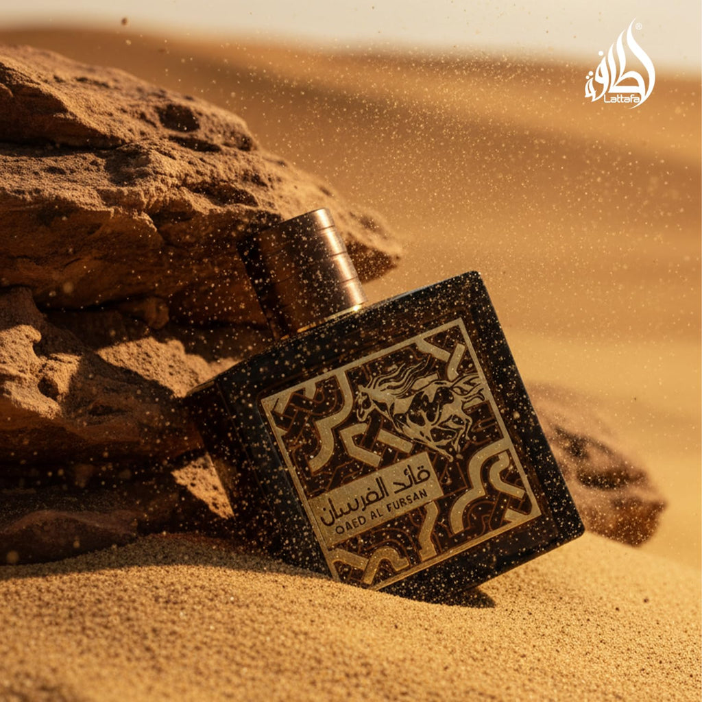 Lattafa Qaed Al Fursan - Oriental, Fruity, Fresh, Amber Wood - Eau de Parfum Long-Lasting Fragrance for Unisex, 3.40 Ounce / 100 ml