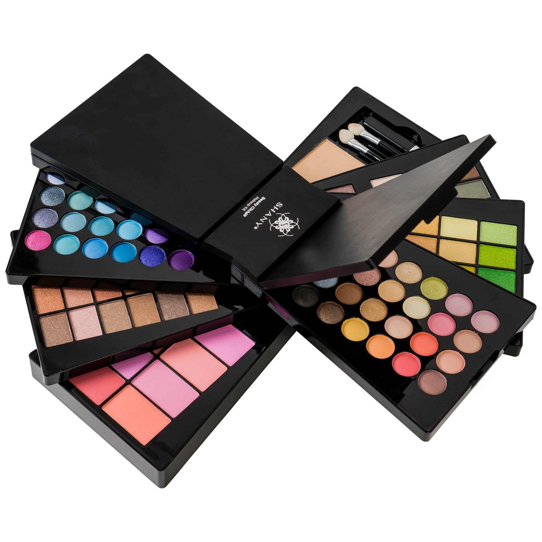 SHANY Elevated Essentials Makeup Set - All-in-One Makeup Kit with 72 Eyeshadows, 28 Lip Colors, 18 Gel Eyeliners, 10 Blushes, 1 Eye Primer, and 1 Cream Concealer