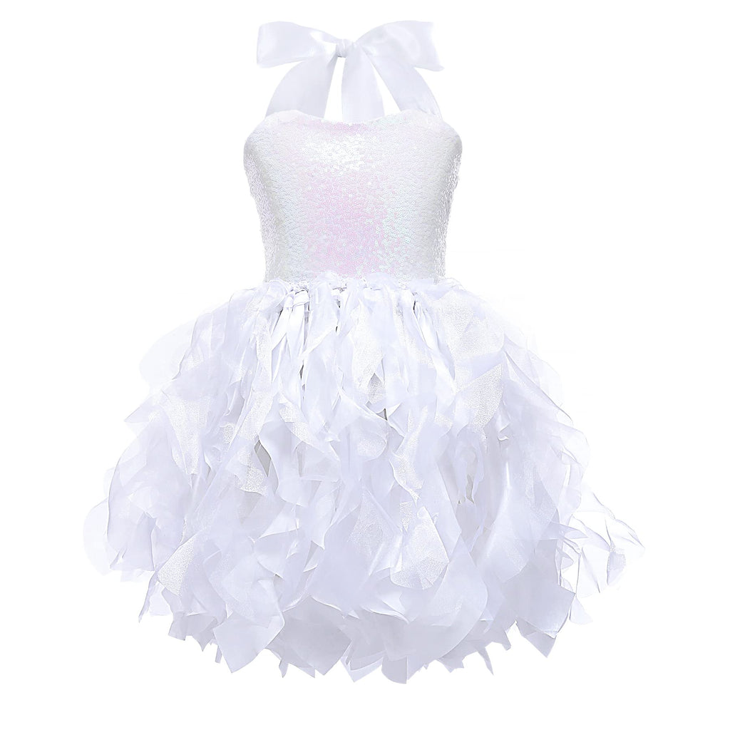 Suppromo Tutu Dress for Girls Sparkly Sequin Tulle Princess Birthday Party Prom Outfit Toddler Girls Sneaker Ball Gown Dress