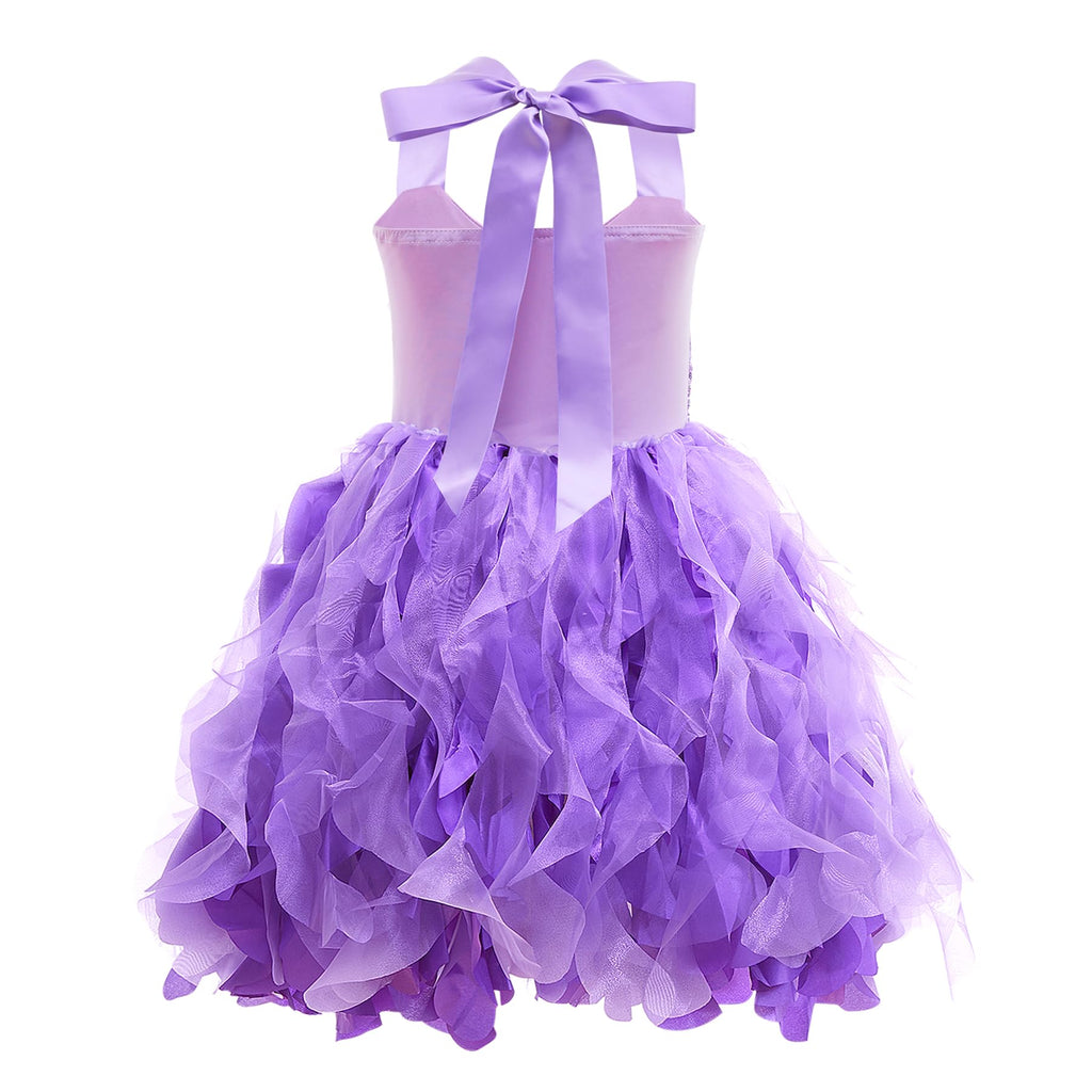 Suppromo Tutu Dress for Girls Sparkly Sequin Tulle Princess Birthday Party Prom Outfit Toddler Girls Sneaker Ball Gown Dress