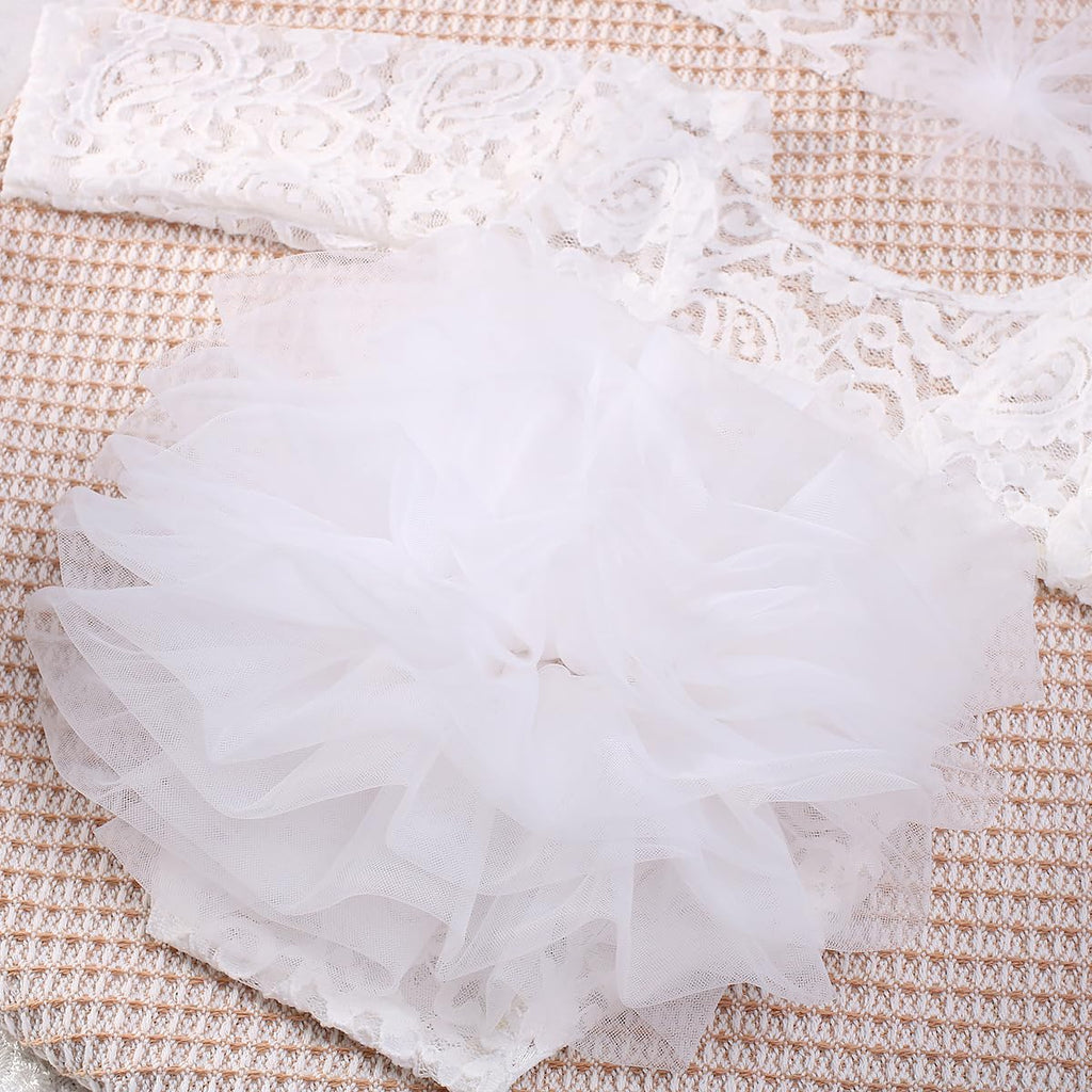 Newborn Photography Outfits Girl Baby Photography Props Lace Romper with Headress Newborn Outfits Girls Photo Props