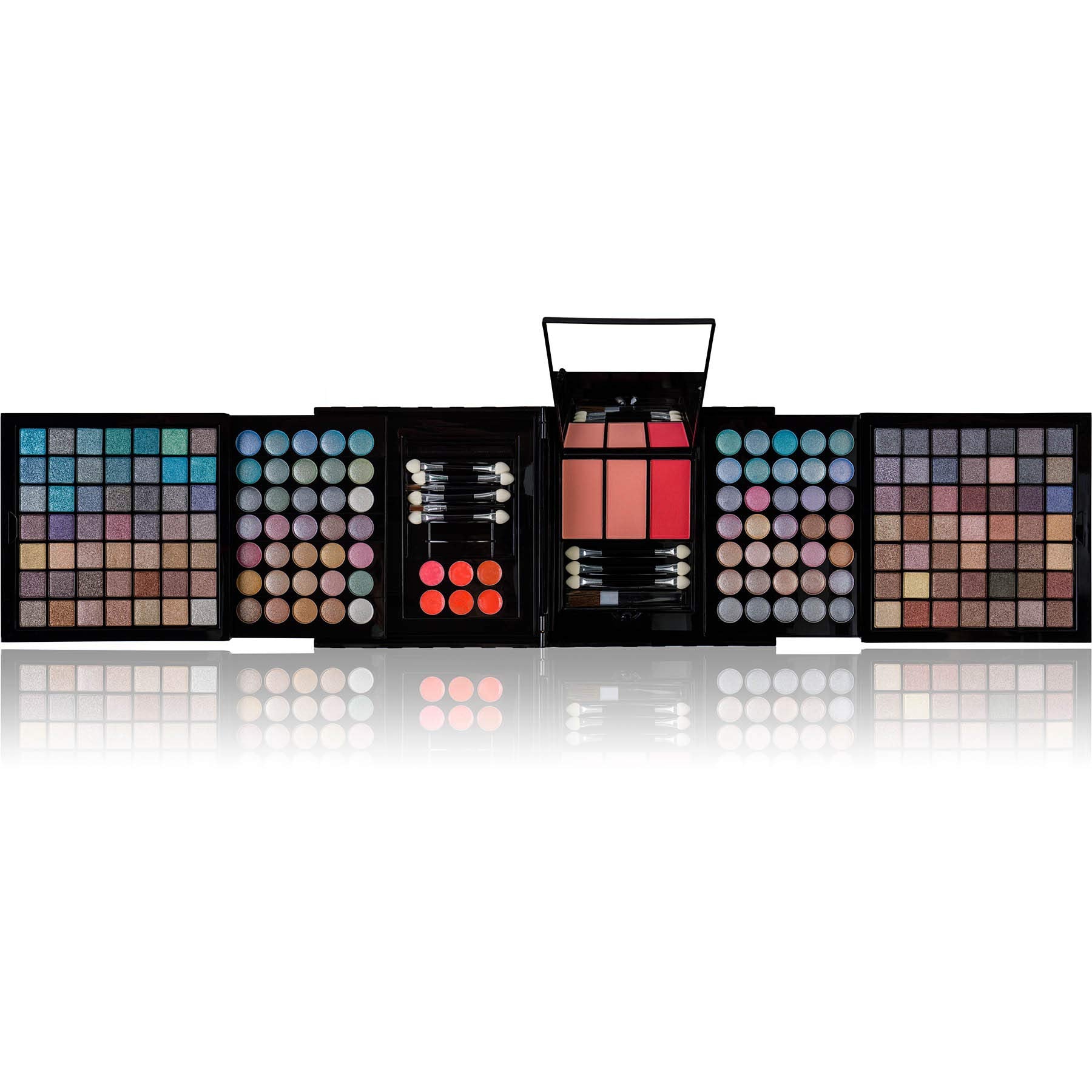 SHANY Elevated Essentials Makeup Set - All-in-One Makeup Kit with 72 Eyeshadows, 28 Lip Colors, 18 Gel Eyeliners, 10 Blushes, 1 Eye Primer, and 1 Cream Concealer