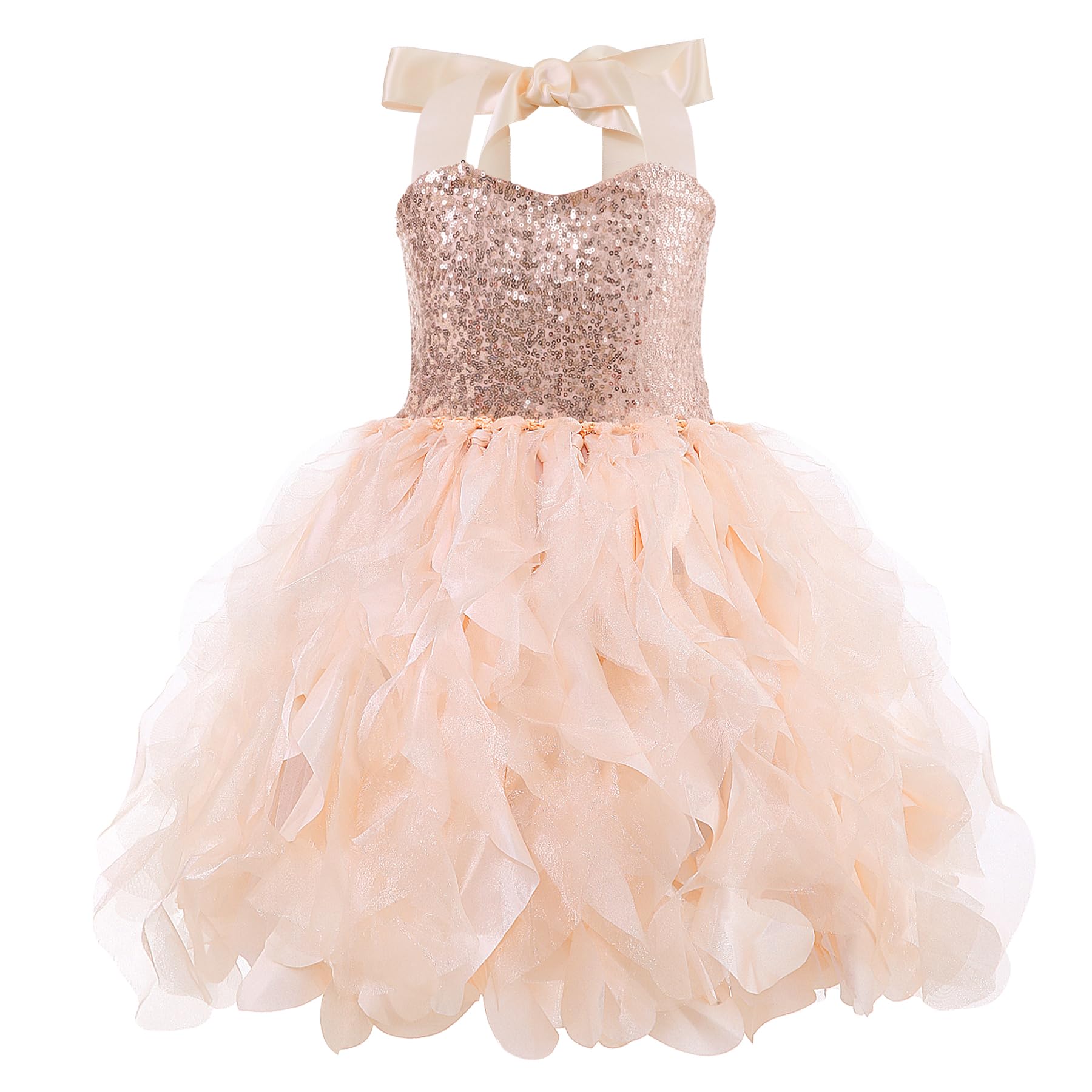 Suppromo Tutu Dress for Girls Sparkly Sequin Tulle Princess Birthday Party Prom Outfit Toddler Girls Sneaker Ball Gown Dress