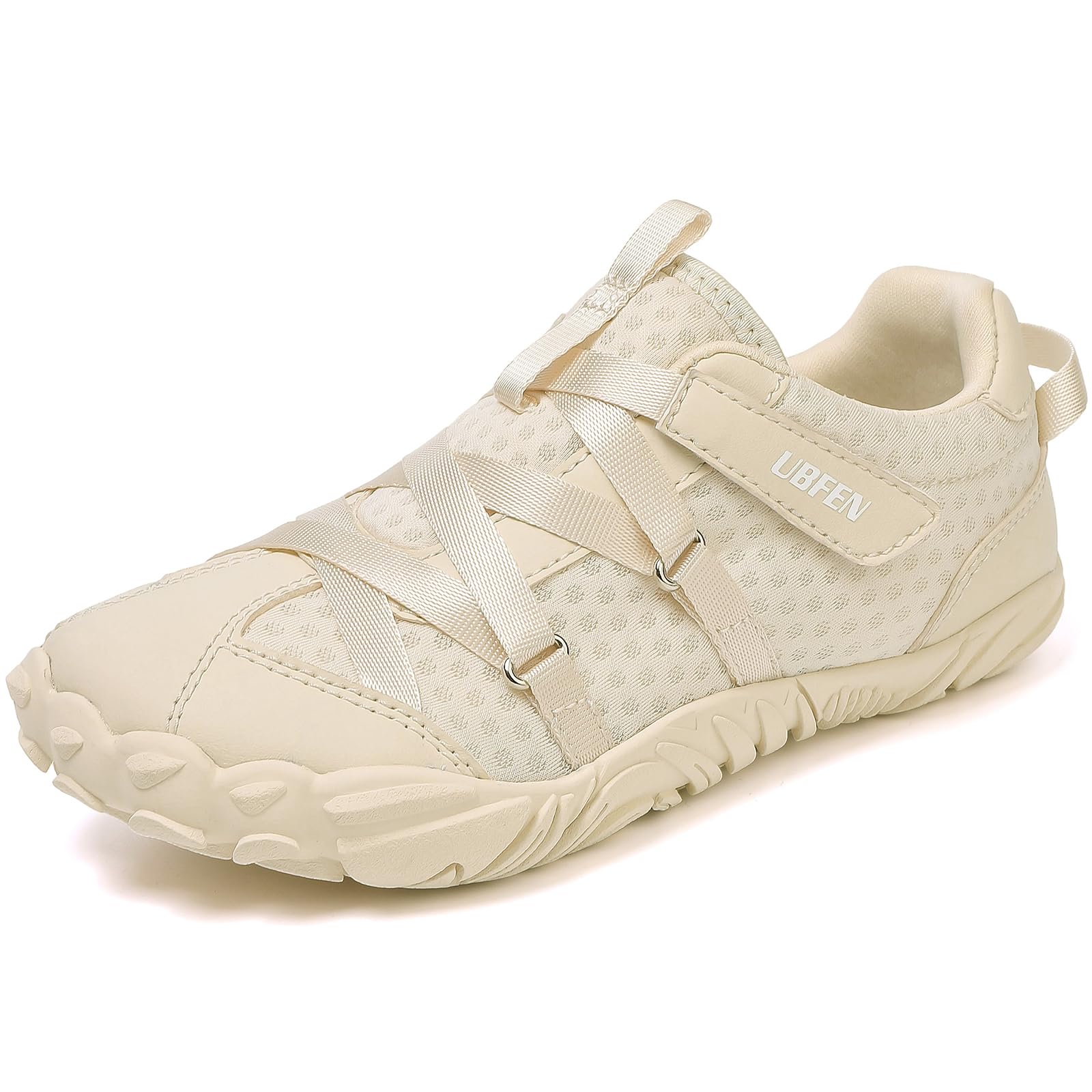 UBFEN Kids Barefoot Shoes Zero Drop Minimalist Sneakers Boys Girls - Lightweight Wide Toe Box Running School Shoes with Hook Loop