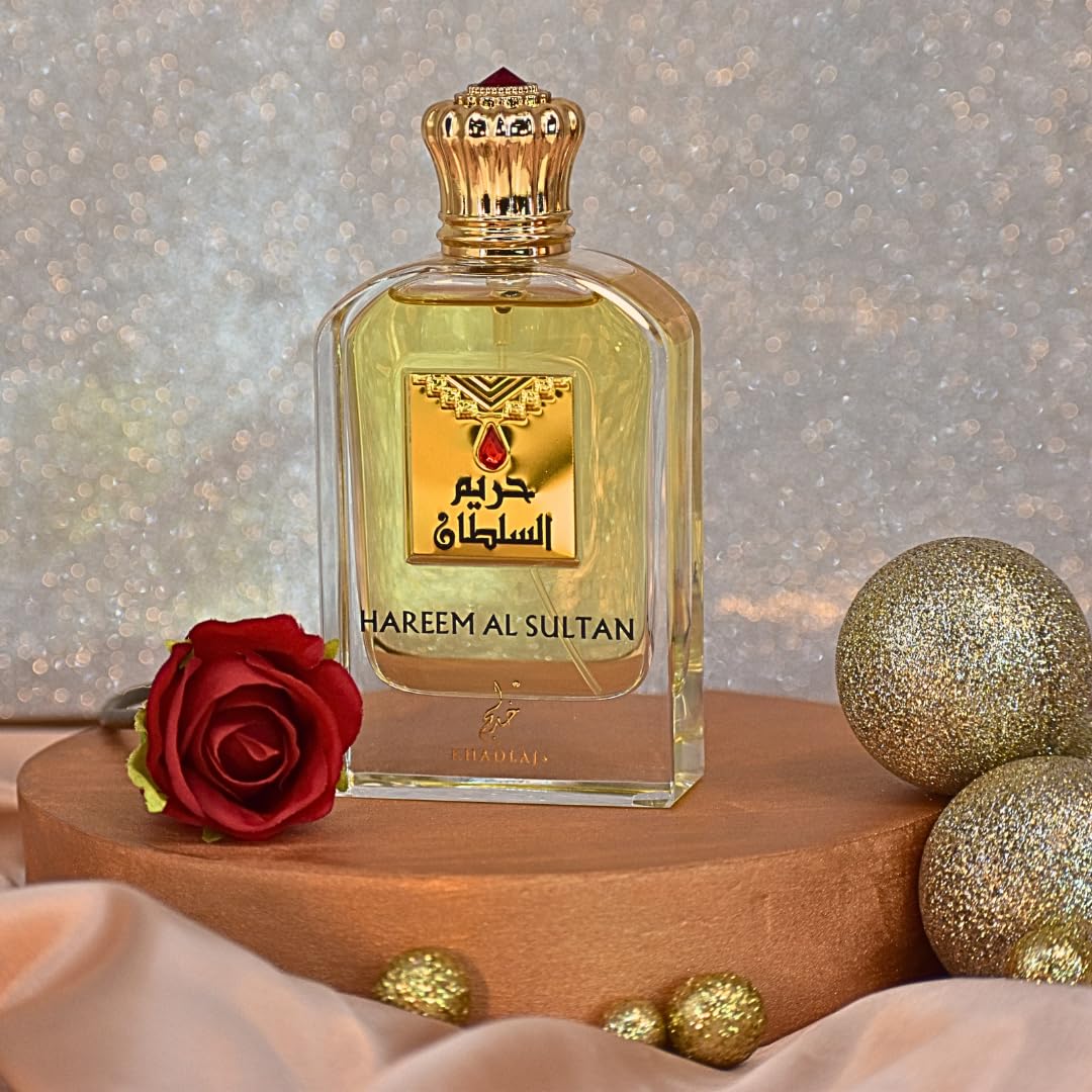 KHADLAJ PERFUMES Hareem Al Sultan Gold Concentrated Perfume Oil for Unisex, 1.18 Ounce | for Unisex