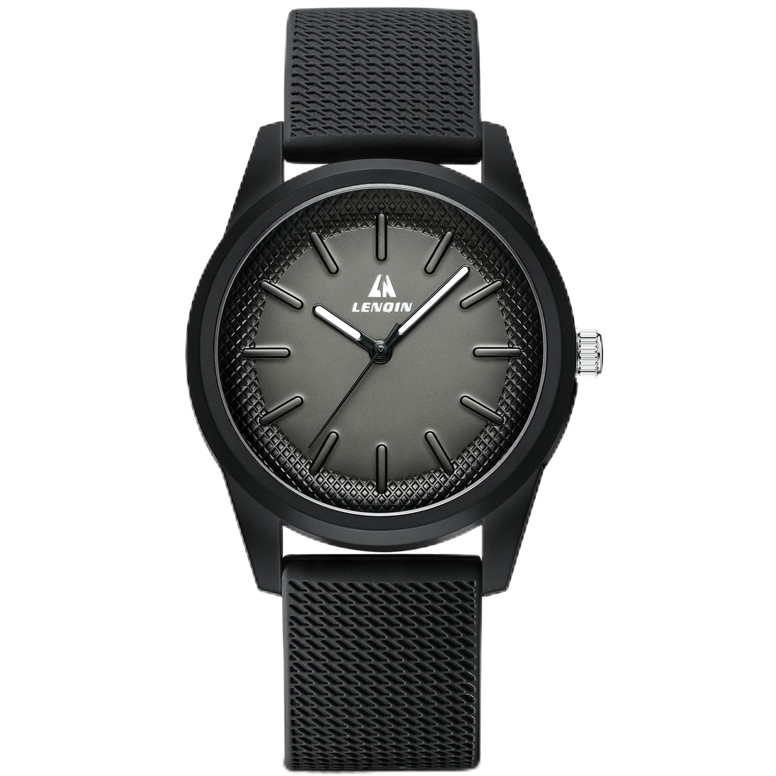 LN LENQIN Mens Watches Waterproof Stainless Steel Watch for Men Analog Quartz Fashion Business Designer Wristwatch